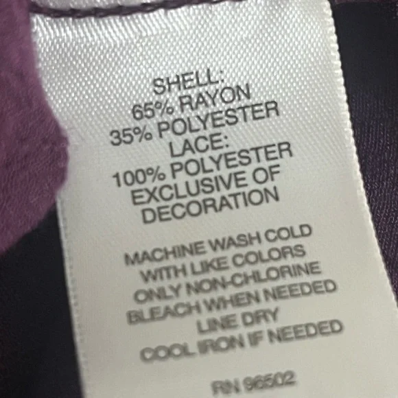 Hannah Purple Lace Blouse - Picture 3 of 3